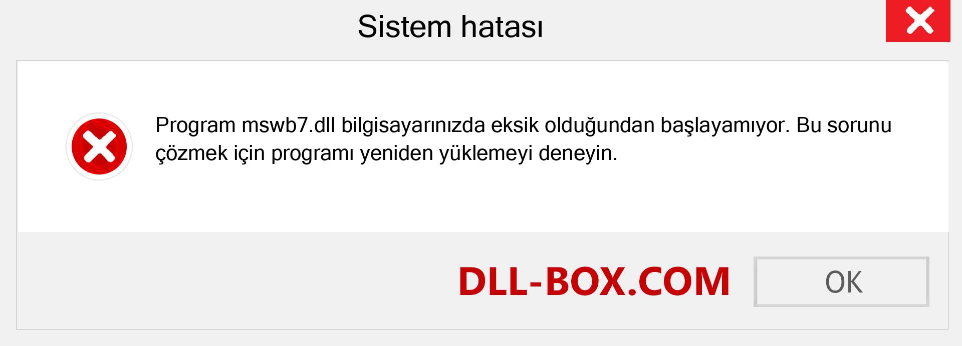 mswb7.dll dosyası eksik mi? Windows 7, 8, 10 için İndirin - Windows'ta mswb7 dll Eksik Hatasını Düzeltin, fotoğraflar, resimler